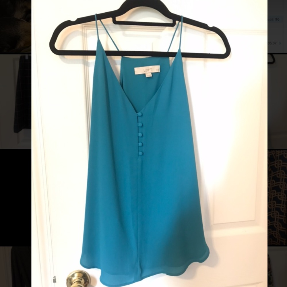 Loft racer back tank